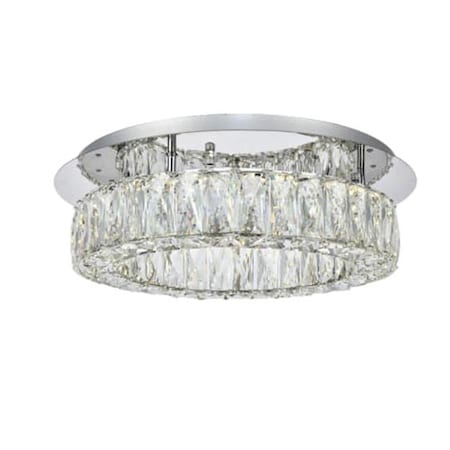 Elegant Lighting Elegant Lighting 3503F18C Monroe LED Light Flush mount; Chrome 3503F18C